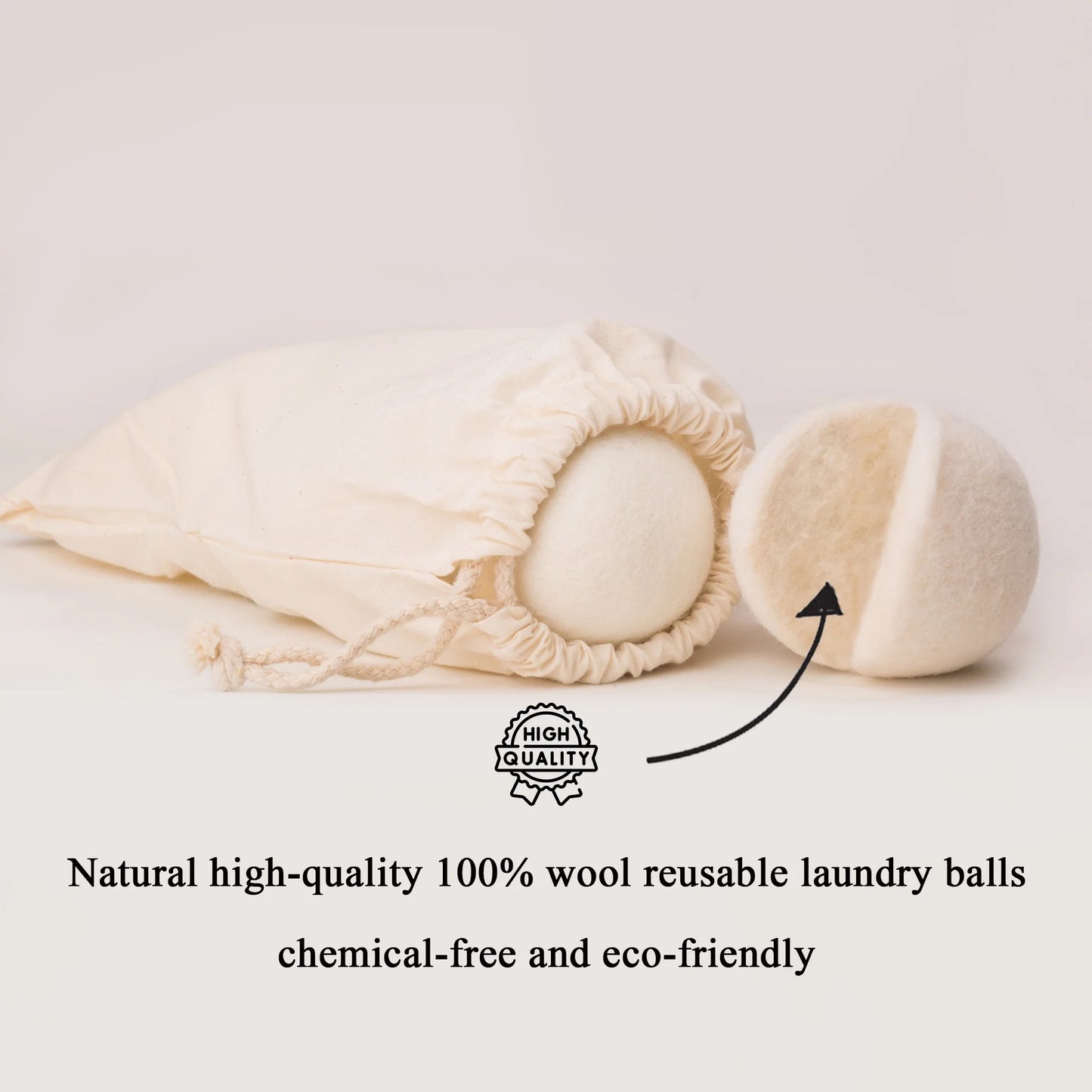 Wool Dryer Balls Organic XL 6 Balls per Pack by Loaddvni, Save Time,Money,Energy.